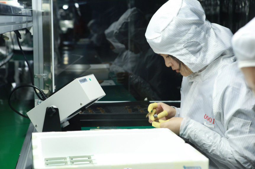 HuaXin display Technology  Co.,Ltd lini produksi pabrik