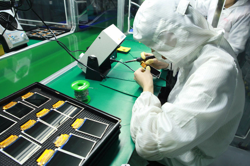 HuaXin display Technology  Co.,Ltd lini produksi pabrik
